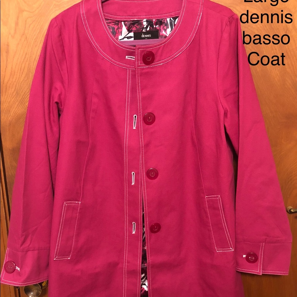 Woman’s pink coat